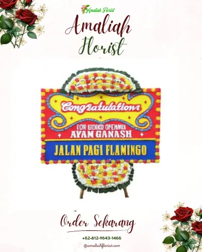 Bunga Papan Congratulation di Batumadeg
